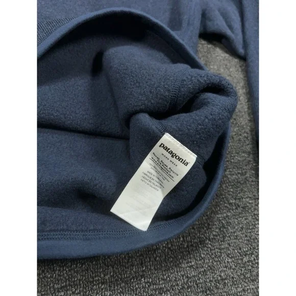 Patagonia 1/4 Zip Better Sweater Mens Large Navy Blue Fleece Jacket Pocket - Picture 5 of 8